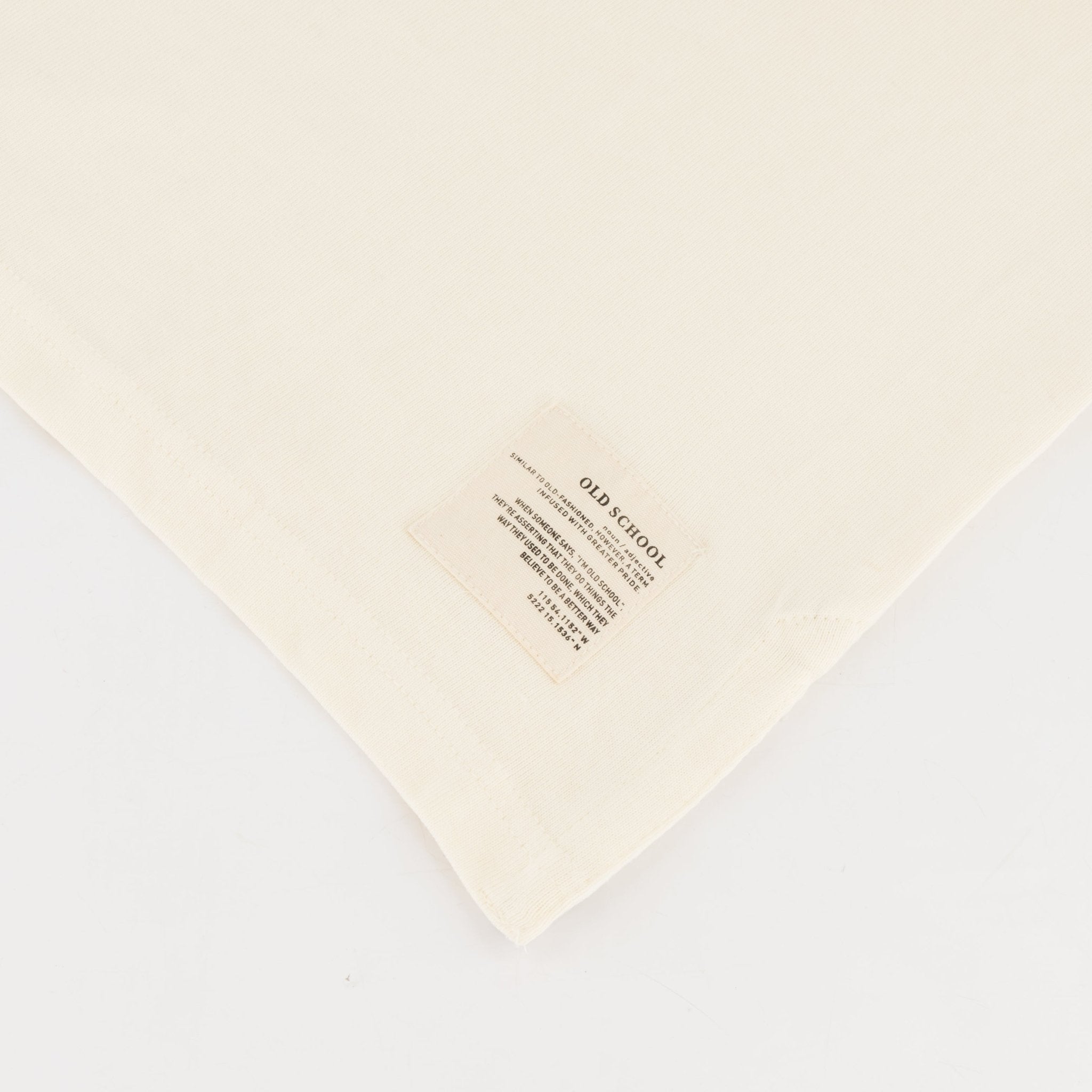 Old School Word OS LS Rugby Jersey-Ivory