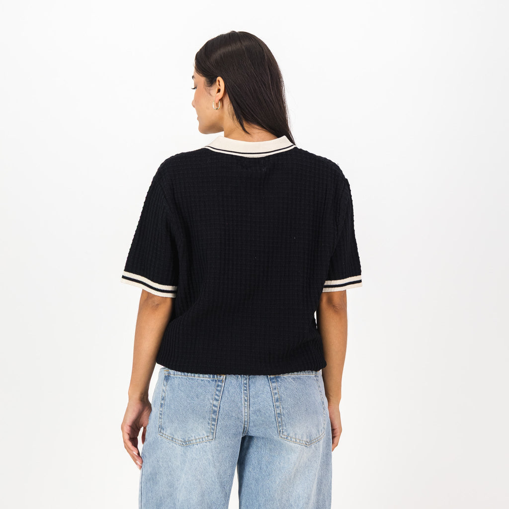 Orlando Pirates Basket Weave SS Knit Jersey-Black