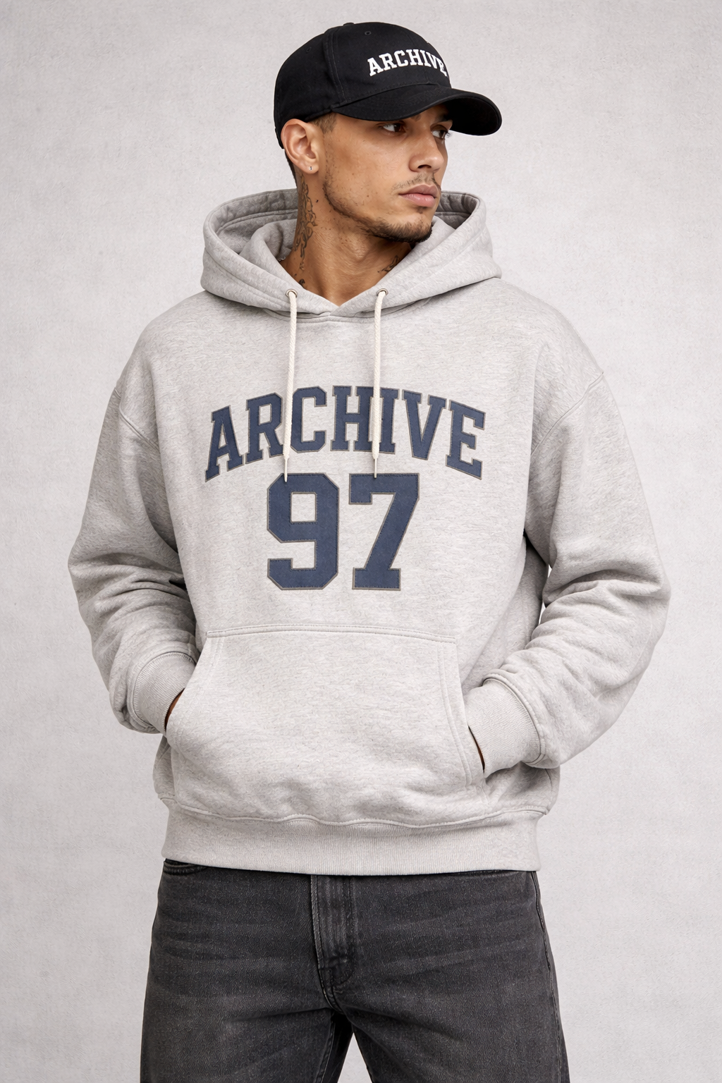 ARCHIVE 97 GREY HOODIE