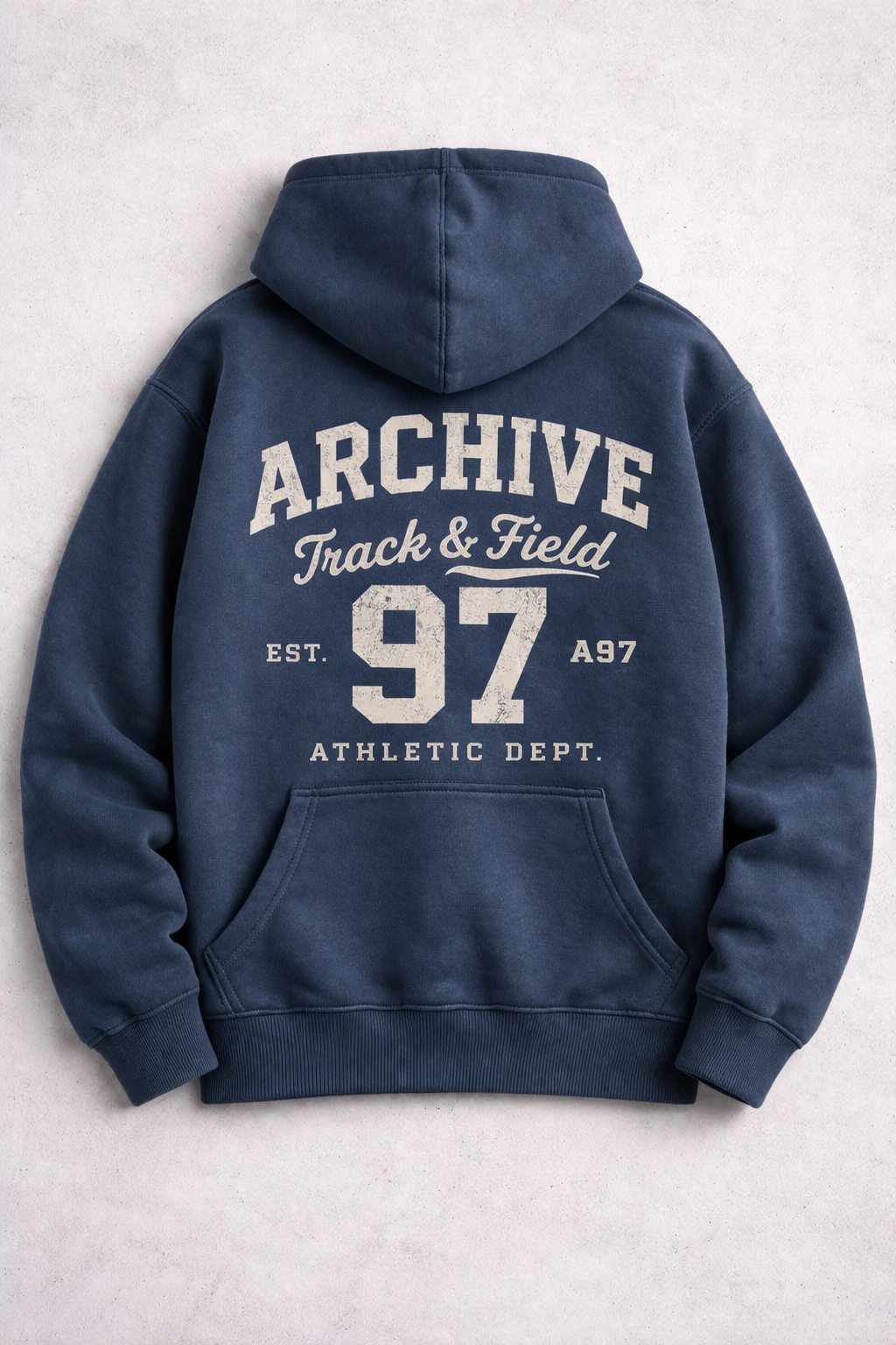 ARCHIVE 97 TRACK & FIELD BLUE HOODIE