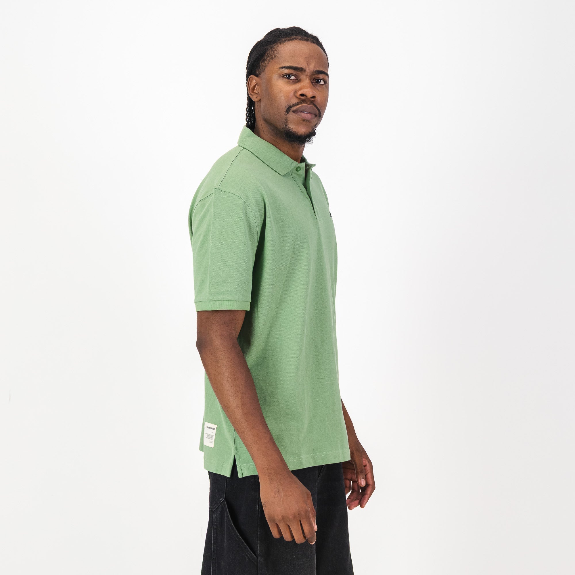 Springboks Contrast Embroidery Polo-Kashmir