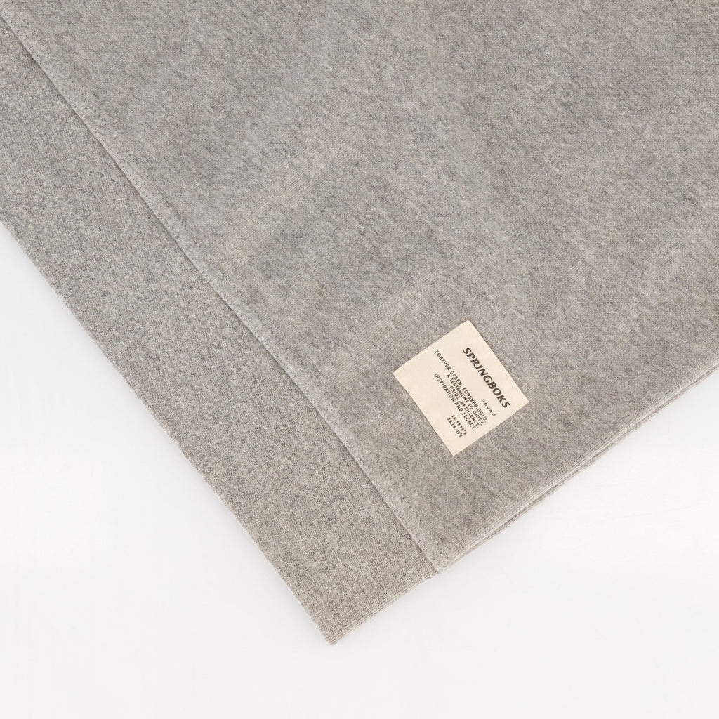 Springboks HS Small logo Crew Sweat - LT Grey Melange