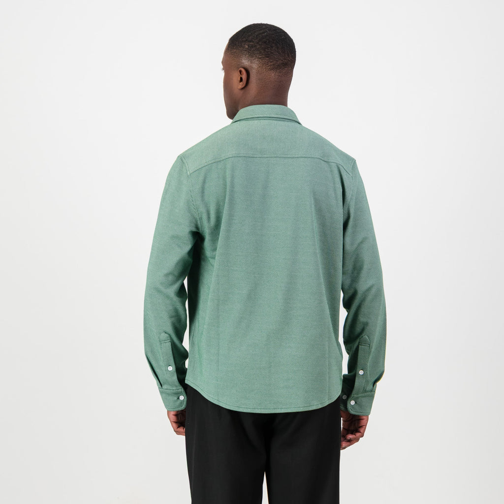 Springboks Jaquard LS Shirt-OS Green