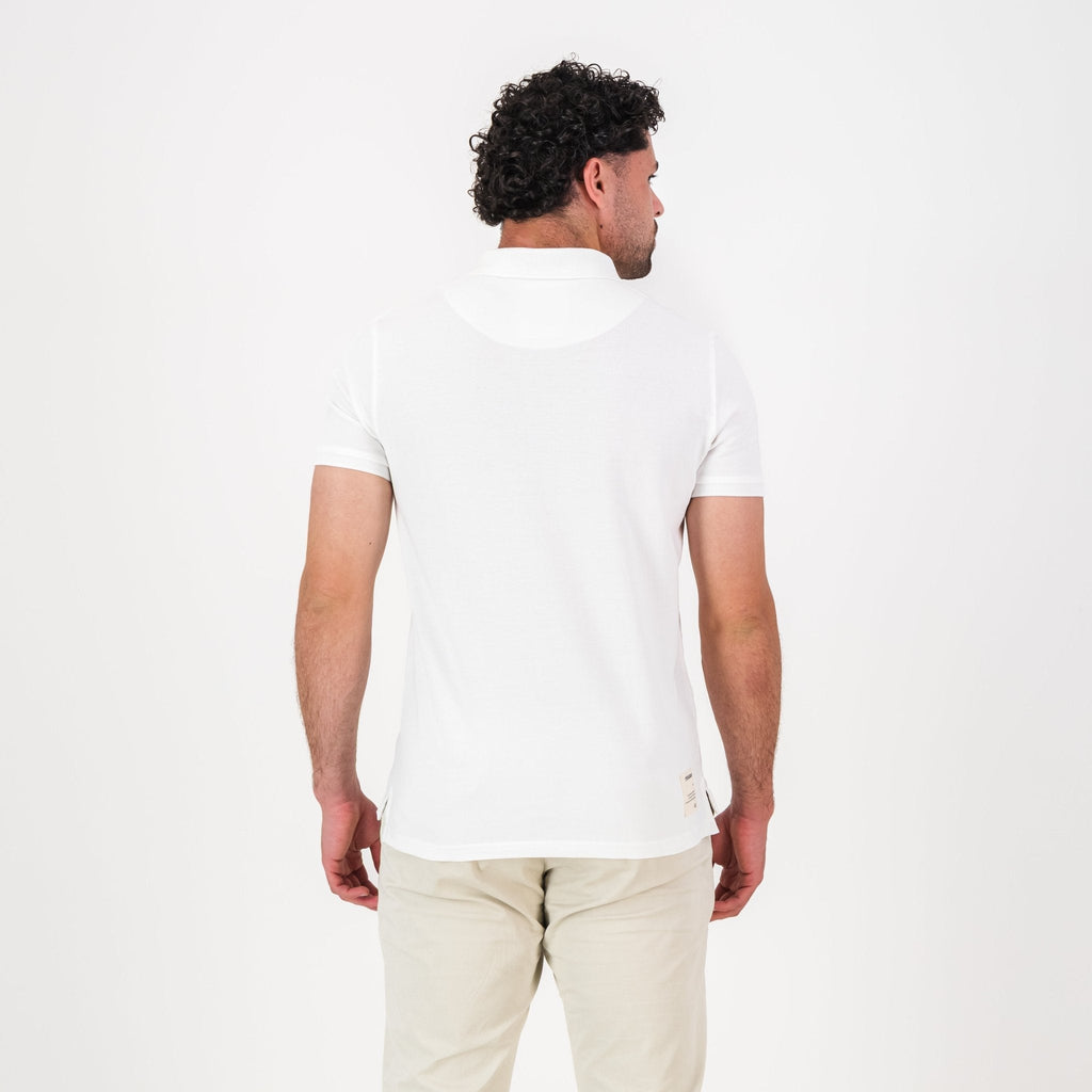 Springboks Vintage SB EMB 2 B SS Polo - White